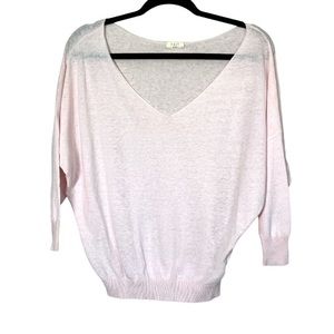 Naïf Montreal linen cotton blend light pink  Sweater balletcore Size S
